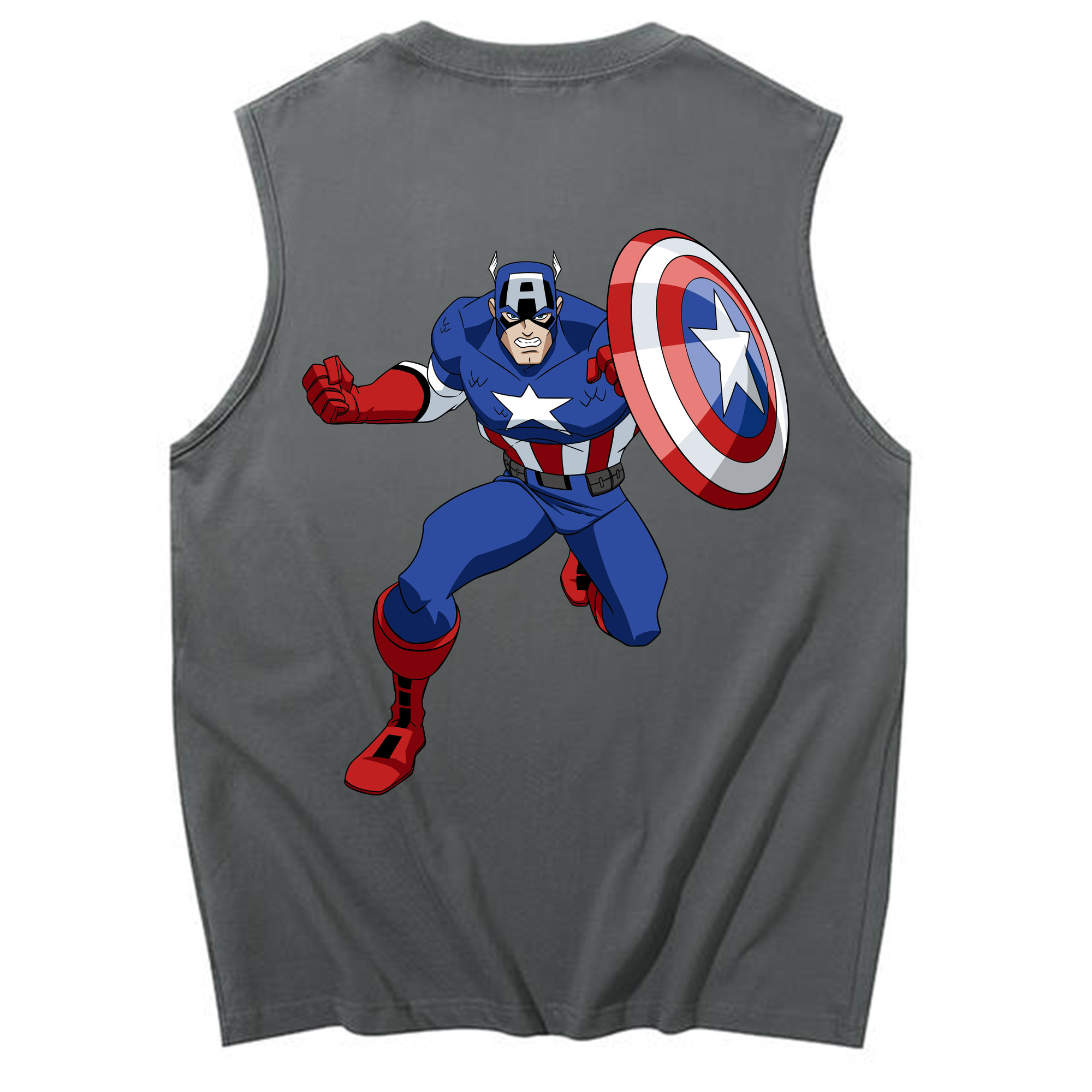 （画像用） アベンジャーズ The Avengers コットン100％タンクトップ（背面プリント）
